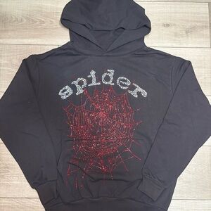Black Spider Web Men's Sweater